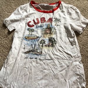 White and red Cuba shirt